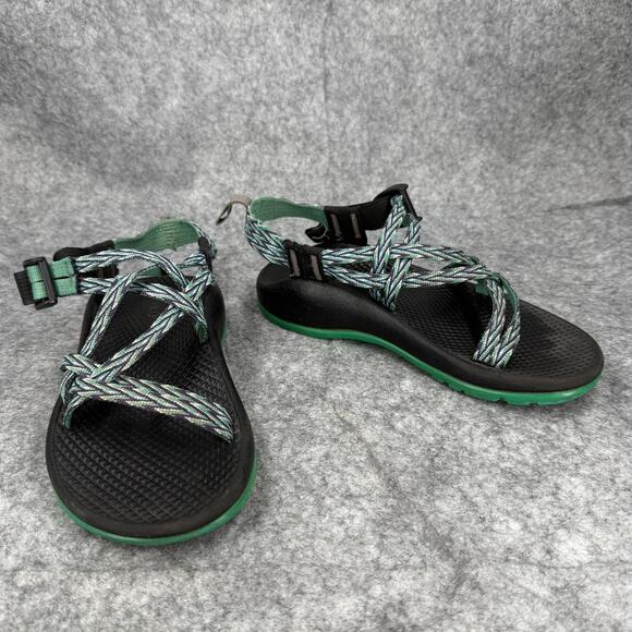 Chaco Youth Girl’s ZX/1 Strappy Sandals Green Purple Size 2 UK 1 EUR 33 363 - Picture 1 of 8